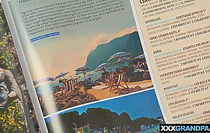 Naughty teen offering her shaved pussy to dirty grandpa