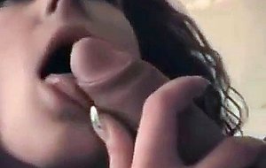 Sexy brunette bj and doggy