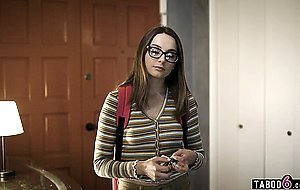 Virgin college teen Aften Opal...