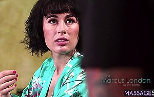 Naughty massage professional rode clients huge dick