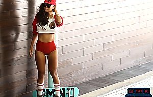 Exotic latina and asian Playboy models teasing striptease