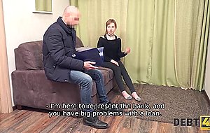 Debt4k. cutie lost a job and now has only one currency her teen body to pay the debt