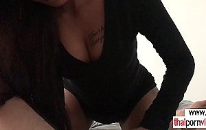 Thai girlfriend loves to suck her boyfriends big cock
