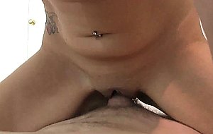 Amateur brunette knows what to do with dick