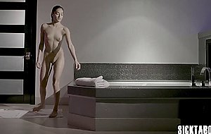 Futuristic slut pleased big cock client with huge penis