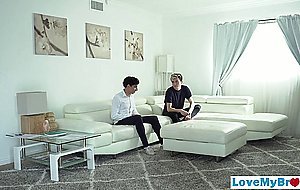 Twink lets his stepbrother fuck his asshole hardcore