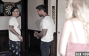 Naughty blonde babe got fucked so hard by a bad guy