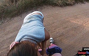 Thai amateur teen hottie gets fucked outdoor in public