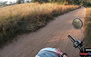 Thai amateur teen hottie gets fucked outdoor in public