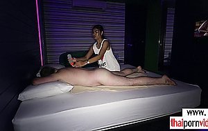 Asian teen licks clients asshole and fucked hardcore