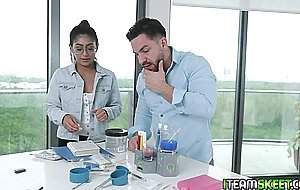 Stud fantasizing about Binky Beaz perfect body