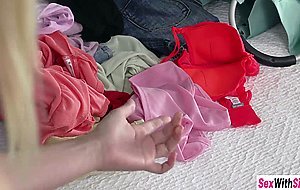 Stepsisters compete at sucking their stepbrothers cock