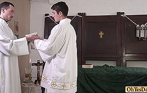 Old priest lets twink lick his...