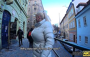 Hunt4k blind date turns into cuckold session with busty blonde