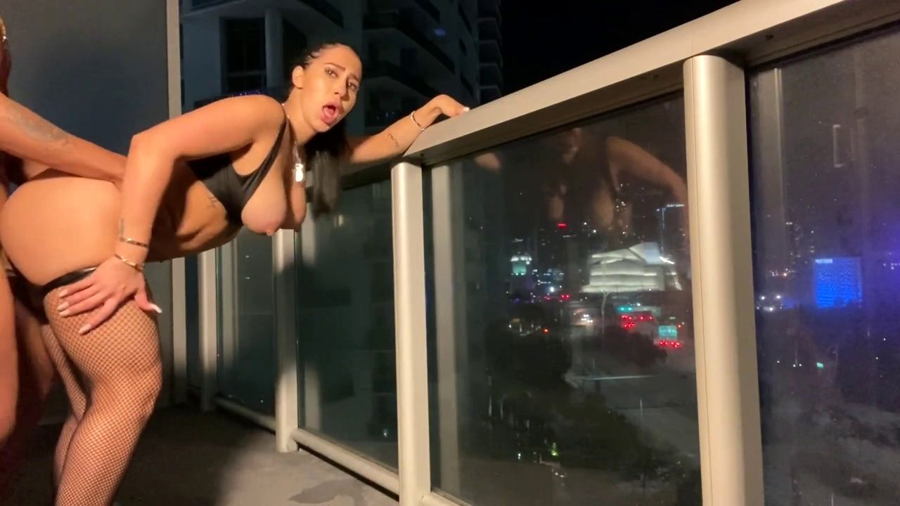 Valerie kay almost gets caught fucking on the balcony HD porn - SEXTVX.COM