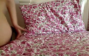 busty stepsister having fun fingering herself on webcam