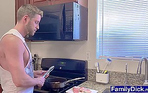 Big bro ass rimmed by younger stepbrother and fucks him