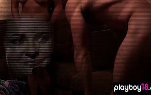 Devinn instructs an amateur couple during masturbation