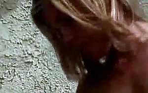 Sexy blonde with small tits