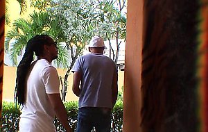 Shemale milf takes two giant cocks