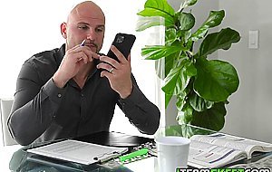 Stepdad plowing his stepdaughters sweet young cunt from behind