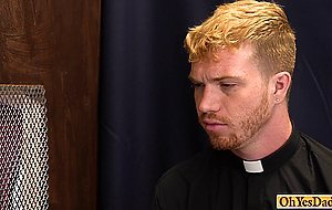 Mature priest absolve teen by fucking his hole bareback