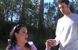 Anal test on curvy busty bitch