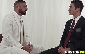Bishop sucks twinks stiff cock...