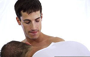 President kisses young twink and...
