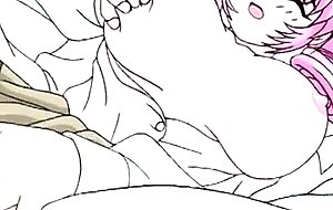 Hentai fuck with a pink haired teen