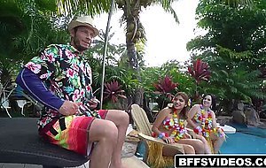 Hazel and Remi love the cock sucking party