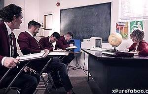 Teacher gangbanged by four of her younger students