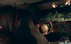 Squirter babe has to fuck a stranger to get a free ride