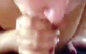 Amateur bj hand to mouth cumshot swallow
