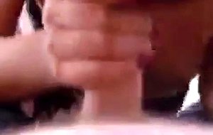 Amateur bj hand to mouth cumshot swallow