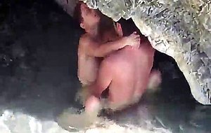 Couple caught fucking on the beach