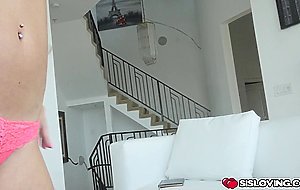 Stepbro gets a boner seeing his hot sexy stepsister