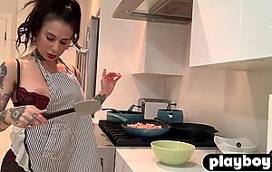 Naughty big tits MILF put dildo in pussy and she pleased herself
