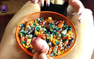 Mihanika69, halloween slut witch gets cum in mouth for