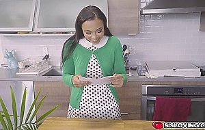 Helping my ebony stepsister relax by fucking her caramel pussy