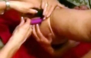 Two sweet old mature play together