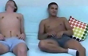 Straight horny boys relaxing