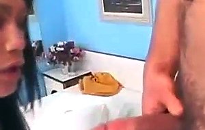 Hot guy drills busty brunette bareback