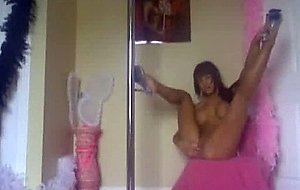 Awesome striper girl in webcam show