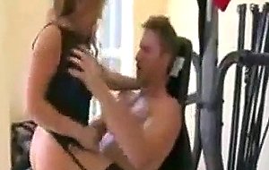 Milf rides dick on chair