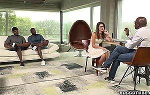 Skinny Teen Sara Bell Interracial Double Anal Fuck