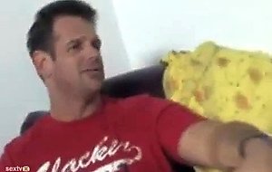 Cockold hubby eats black ball juice
