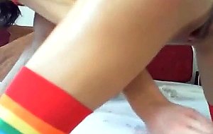 Black girl masturbates deep