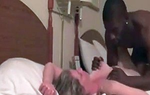 Black dude fucking white milf
