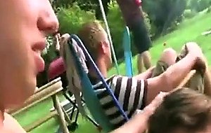Teen and young college girls get crazy and naked at bbq